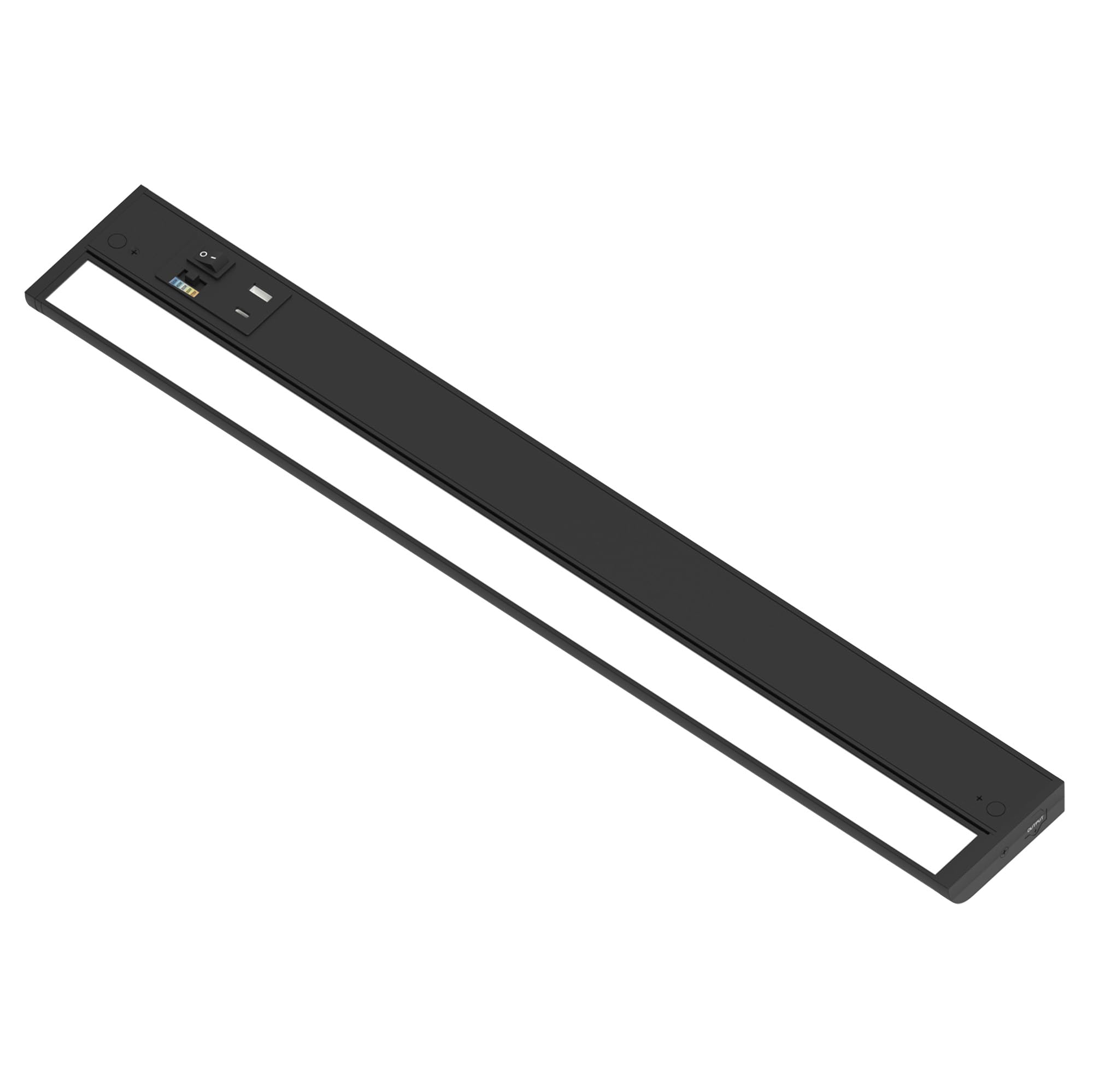 Nora Lighting NUDA-24TWB/USB LEDUR 120V Adjustable LEDUR Under Cabinet with Selectable CCT (27K/30K/35K/40K/50K), USB A + C Port