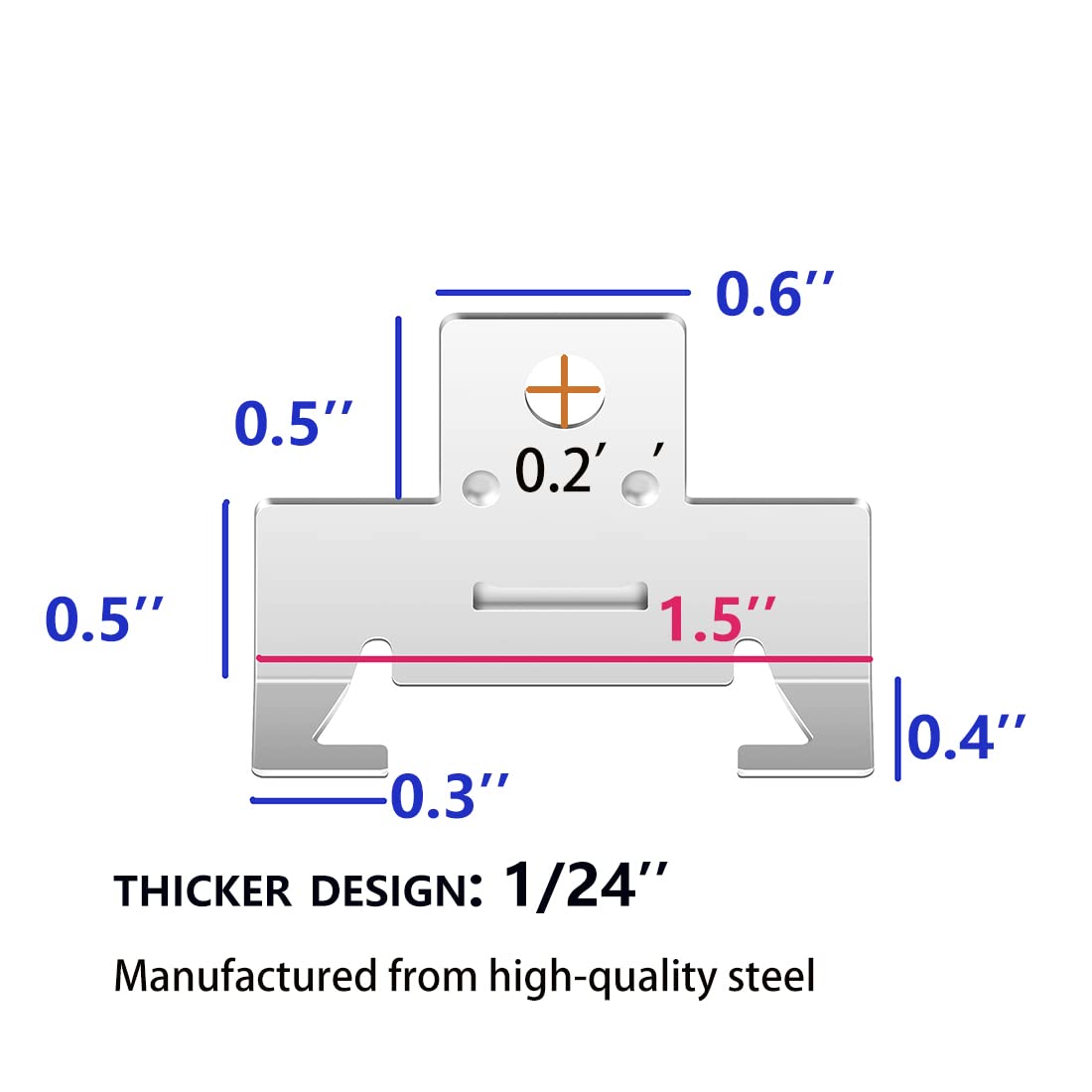 ROOWINTOO Recessed Light Clips - 30 Pack (15 Pairs), Silver Downlight Clips for Easy Retrofitting, Model 81dc548a-db7e-47a