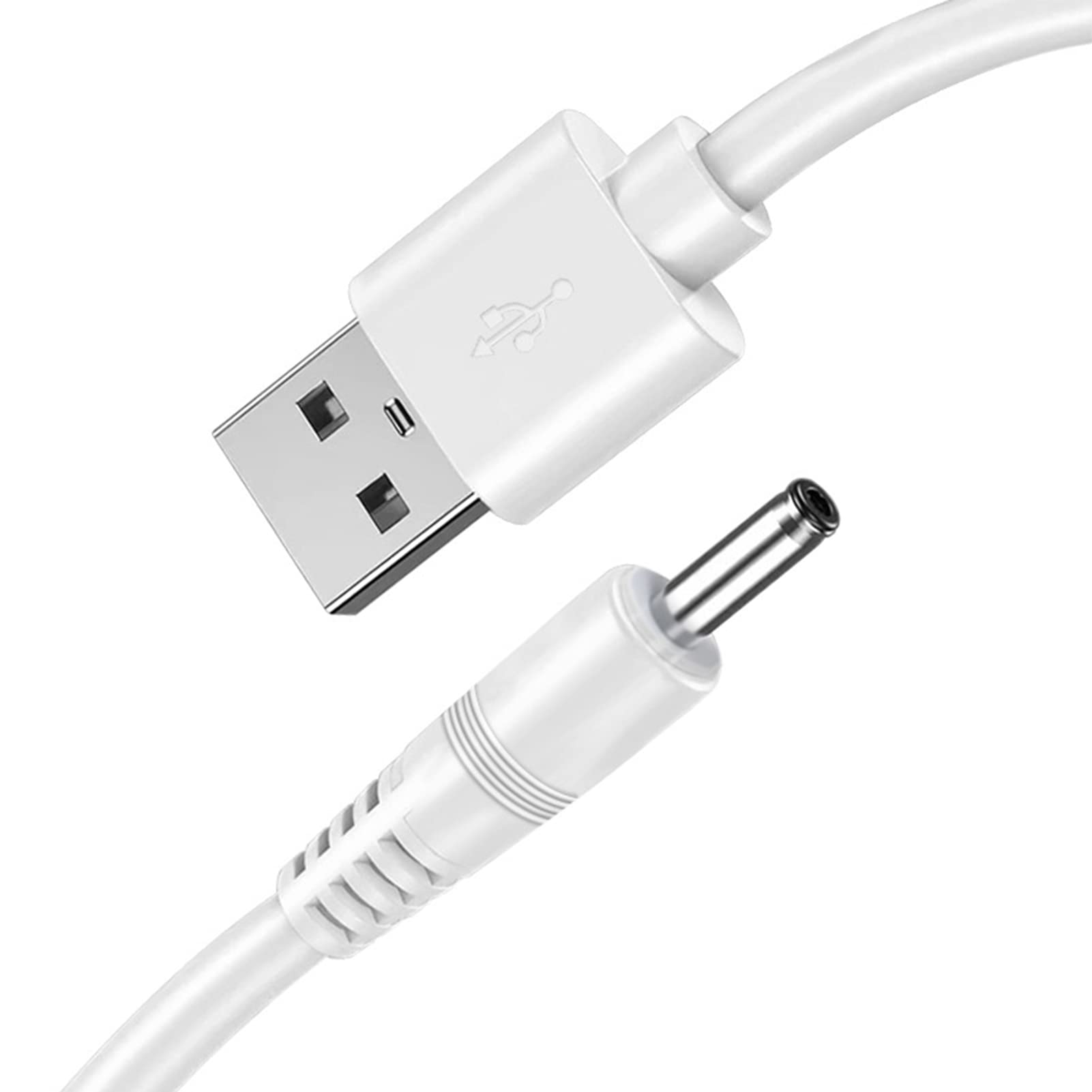 PDEEY Moon Lamp Charger for Kids - Star Project Night Light, USB to DC Cord, 4.5 ft, White, Polyvinyl Chloride Material