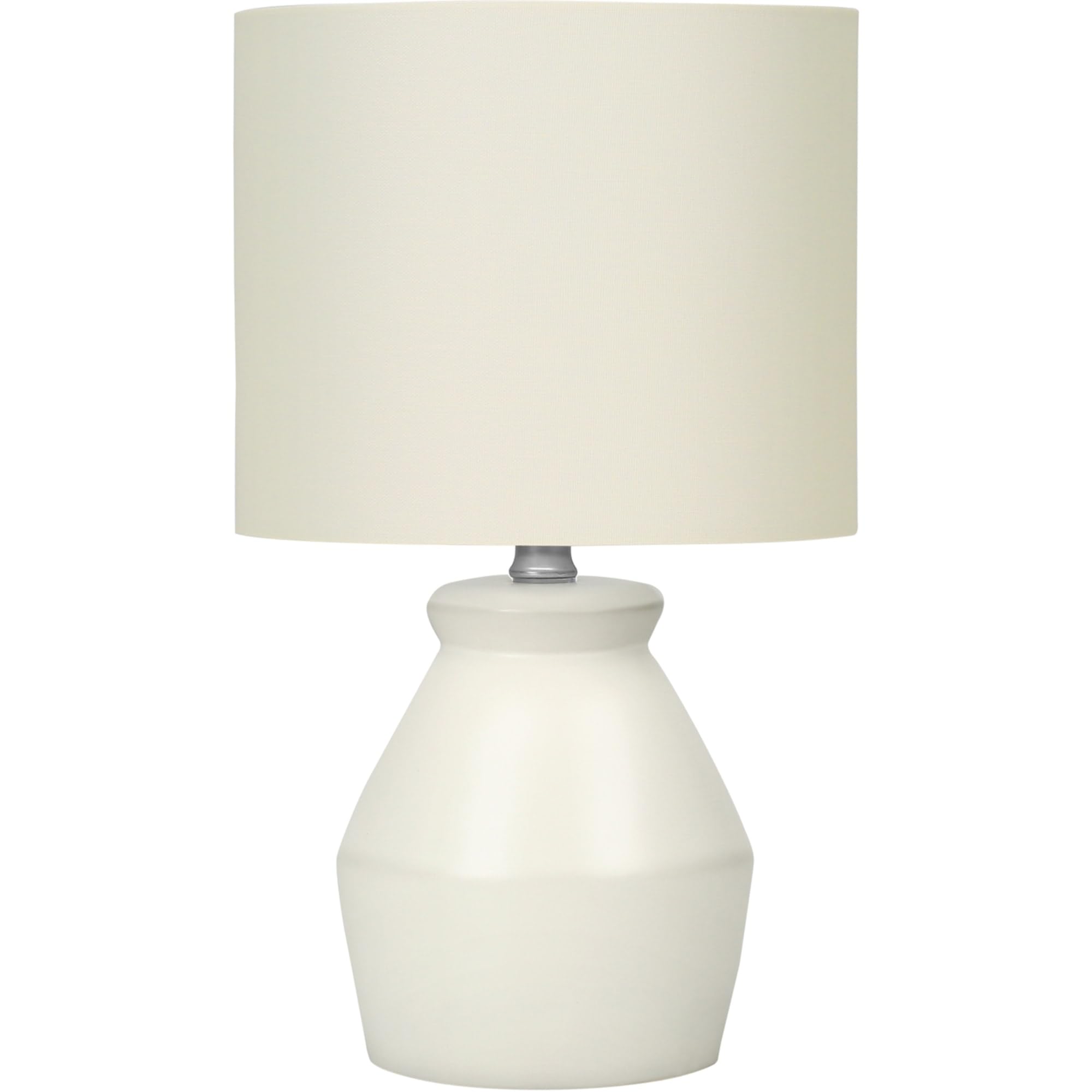 Monarch Specialties I 9740 Lightingtable Lamp, Cream Ceramic, Ivory/Cream Shade, Modern