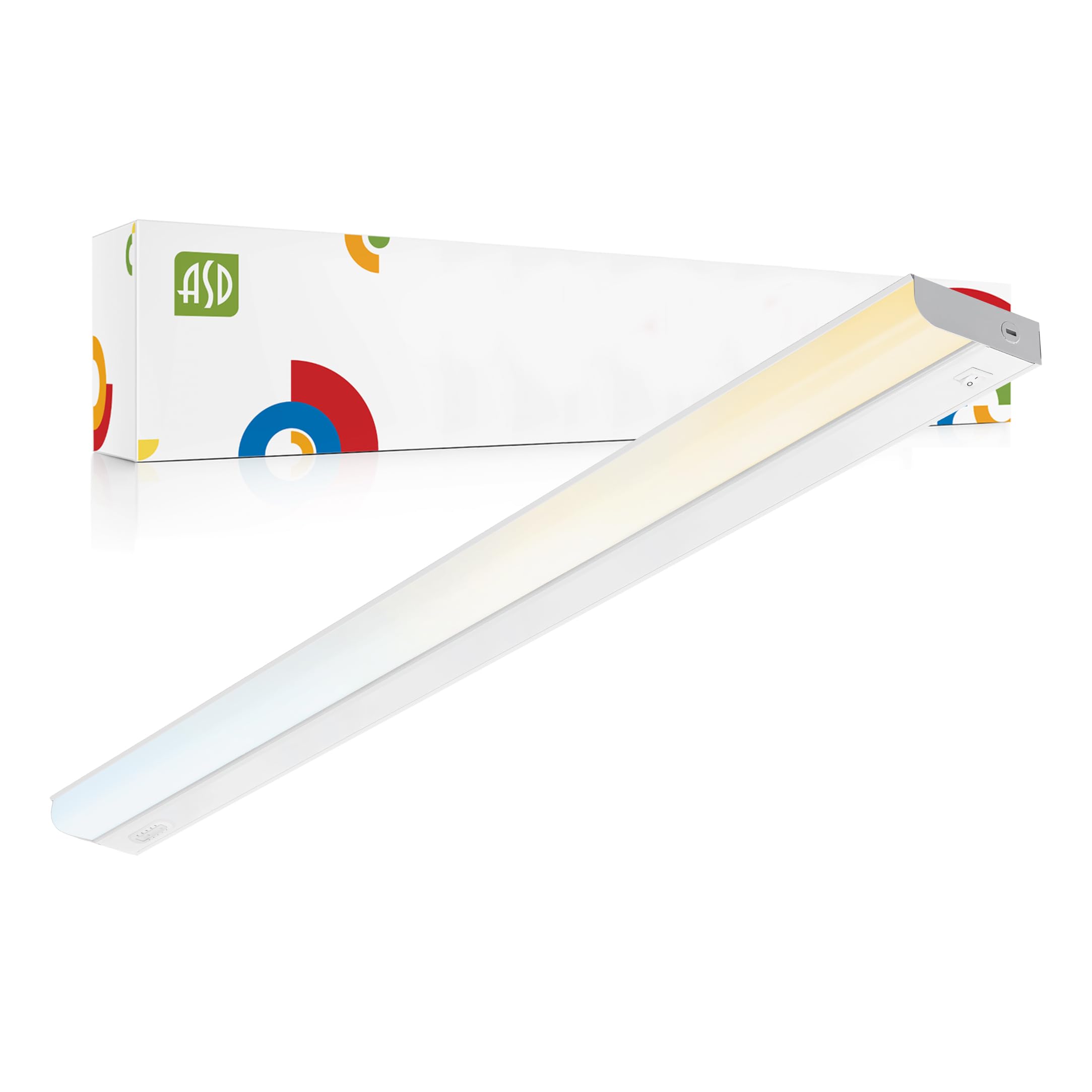 ASD 40 Inch LED Under Cabinet Lighting Hardwired, On/Off & Color Temp Switch, 20W 1814LM, 5 CCT 2700K-5000K CRI90+, Dimmable Und