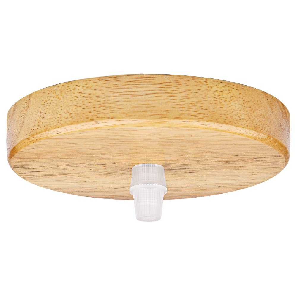 Arturesthome 4.7'' Wooden Ceiling Canopy Kit With Hardware,Handmade Natural Wood Ceiling Plate For Pendant Light Or Hanging Ligh
