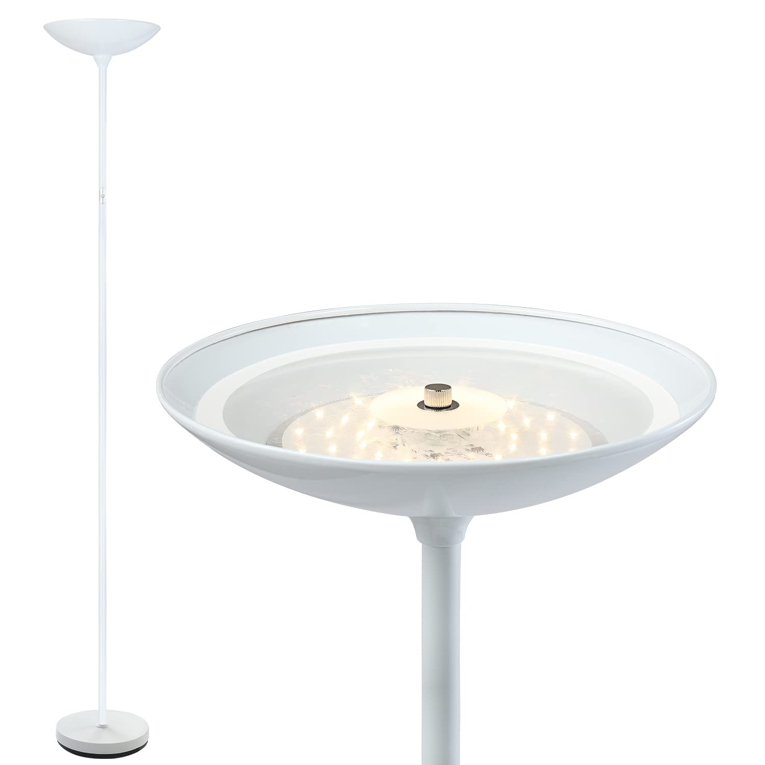 Floor Lamp, 70.5 InchTorchiere Standing Lamp, 20W 2000LM LED Halogen Floor Lamp,Stepless Dimmable, Touch Control, 50000hrs Lifes