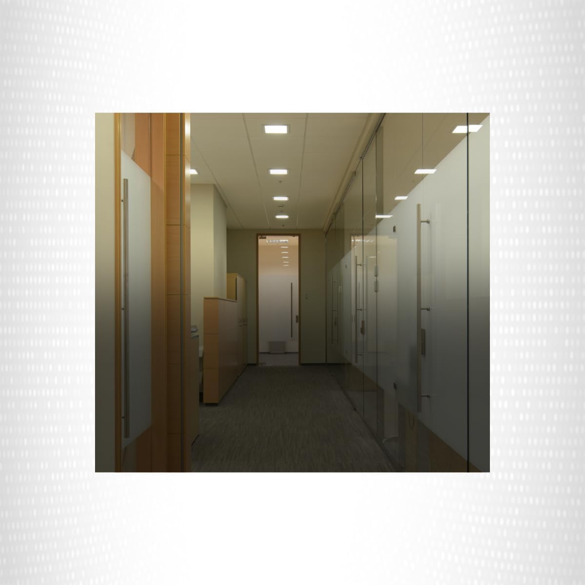 Elco Lighting El11W 8    Cfl Square Trim With Fresnel Glass Lens - El11W Ceiling Light Fixture