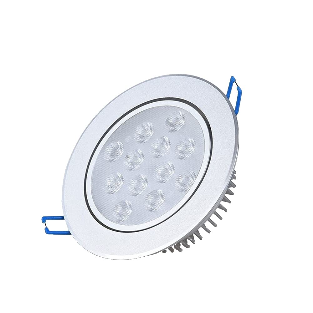 OZZKI Recessed 9W Recessed Downlight LED Panel Light Ceiling Light Round Spotlight for Living Room Bedroom Hallway Lighting Warm