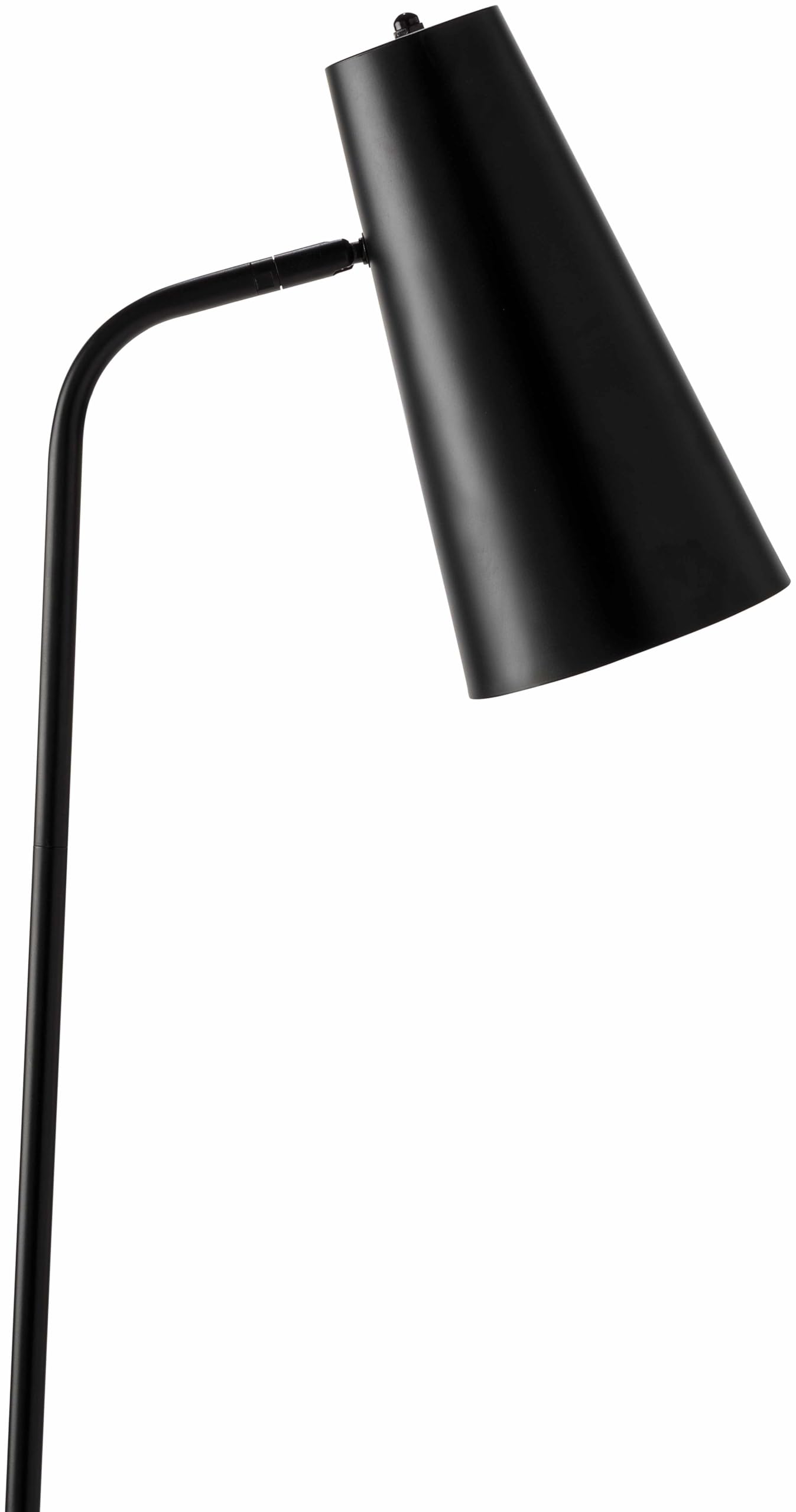 Boutiquerugs Montacuto Floor Lamp For Living Room - Modern Iron Standing Lighting - Shade Iron - Black - 66'' H