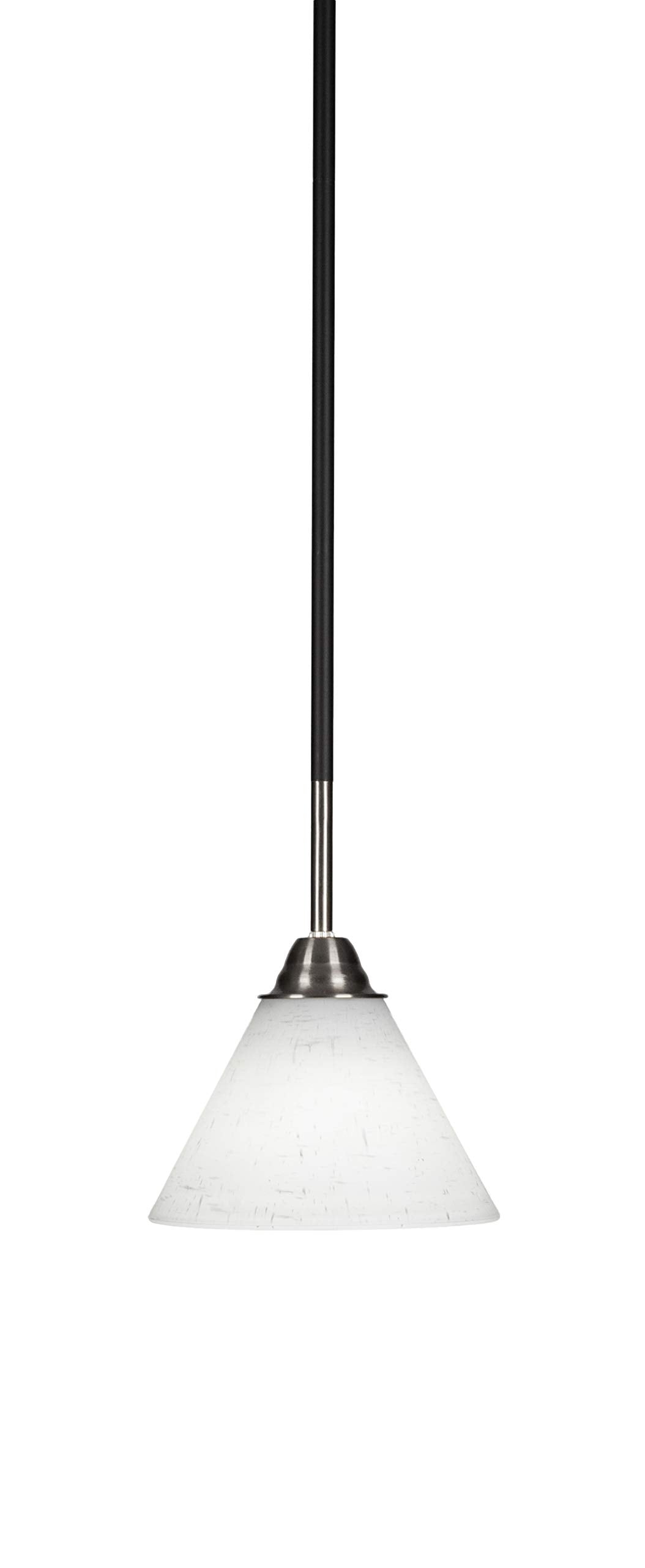 Toltec Lighting Paramount 1 Light Mini Pendant In Matte Black & Brushed Nickel (3401-Mbbn-312)