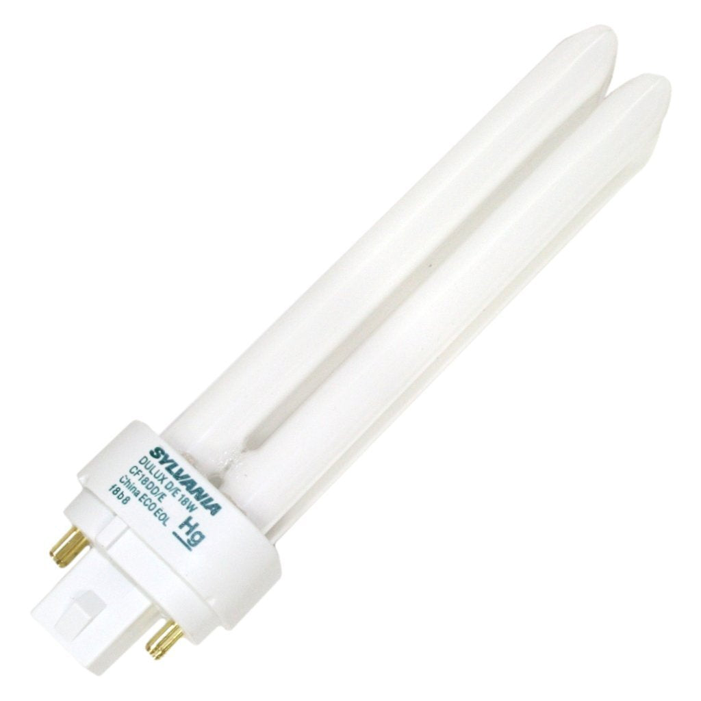 Sylvania (10 Pack) 20668 Cf18Dd/E/841/Eco 18-Watt 4100K 4-Pin Double Tube Compact Fluorescent Lamp  10 Count (Pack Of 1)