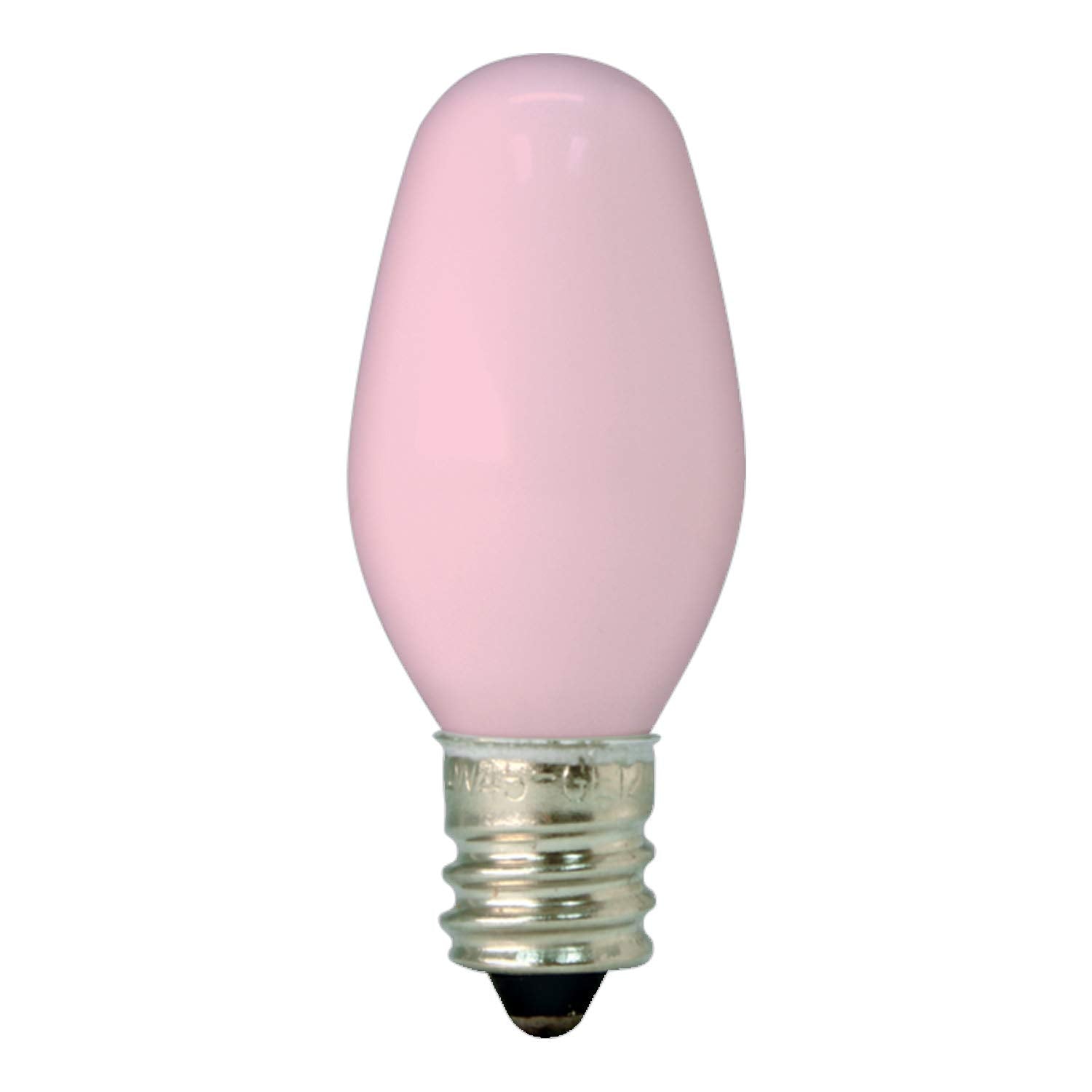GE Lighting C7 Night Light Bulb, 4-Watt, 14-Lumen, Pink, 2-Pack, Model 26222