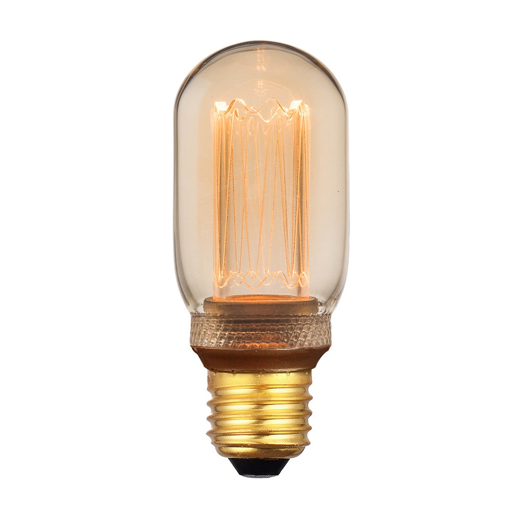 Harwez Vintage Edison Light Bulb, Dimmable LED T45, 3.5W Low Lumen, Amber, E26 Medium Base, 1 Count