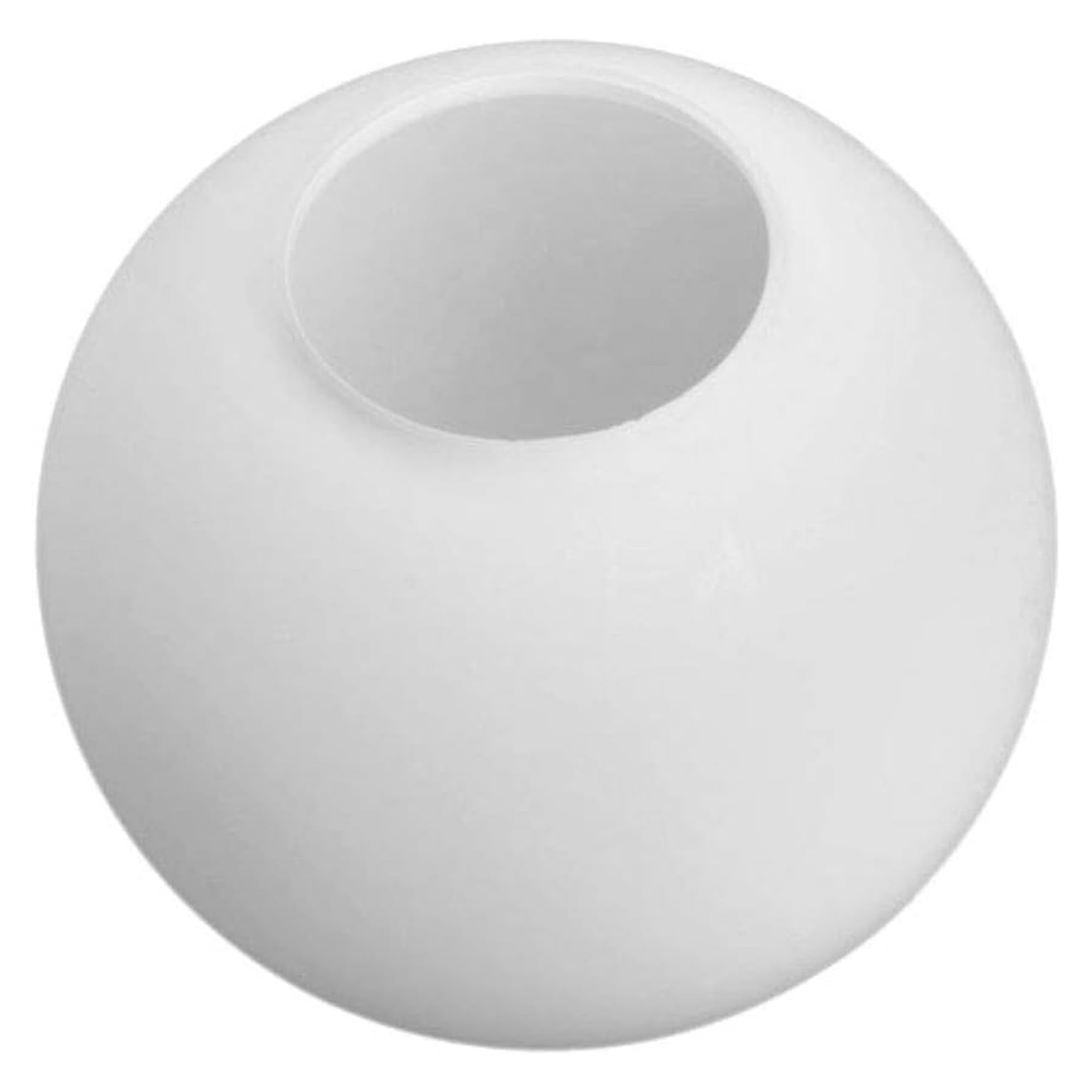 Hyunbae Glass Globe Lampshade Frosted White, 9 Milk Glass Ball Replacement Lamp Shade, Opal Sphere Shade for Wall Sconce Pendant
