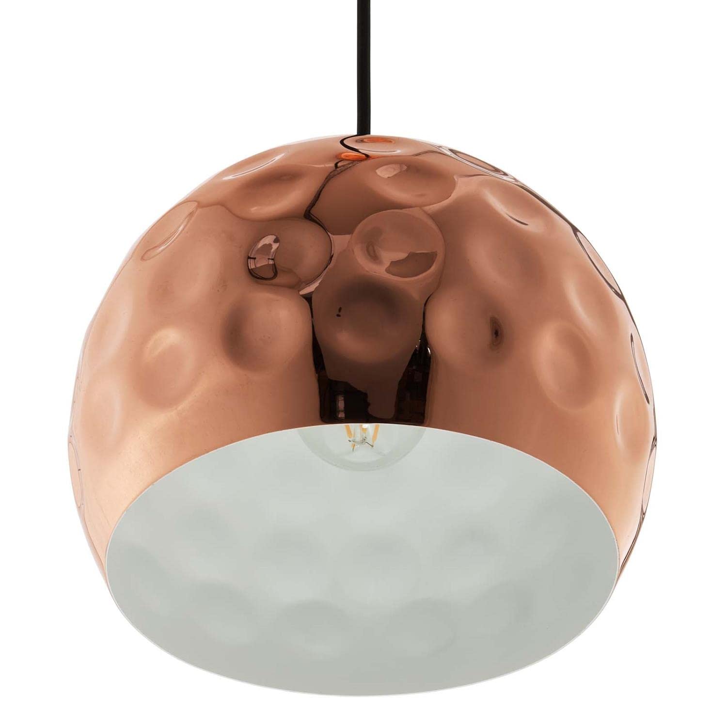 Modway Dimple Contemporary Modern Half-Sphere 10 Shade Hanging Ceiling Light Pendant