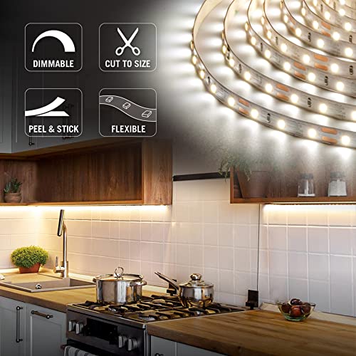 Armacost Lighting LED Strip Light 12ft Soft White 2700K, Copper, Model 132220