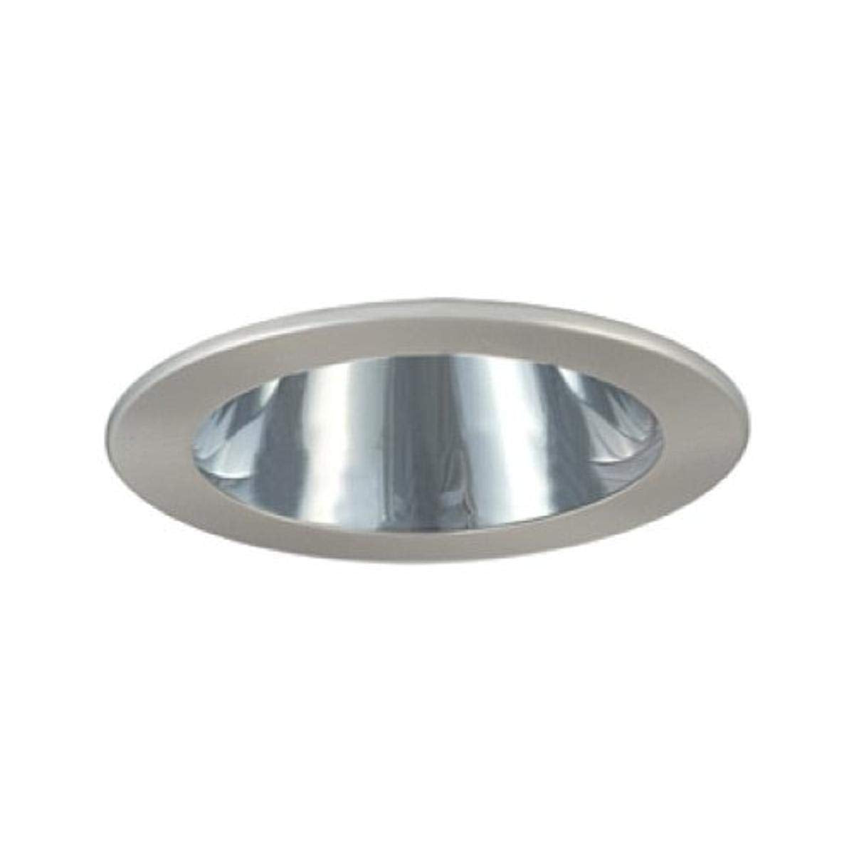 Jesco Lighting TM202CHST 2-Inch Aperture Line Voltage Trim Recessed Light, Open Reflector, Chrome Finish with Satin Chrome Trim