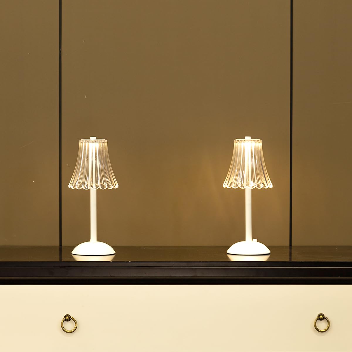 Heqet Cordless Table Lamp For Kitchen Home,Table,Dining Room, Gold Rechargeable Lamps, Usb Charge 12'' Tall Ledportable Outdoor