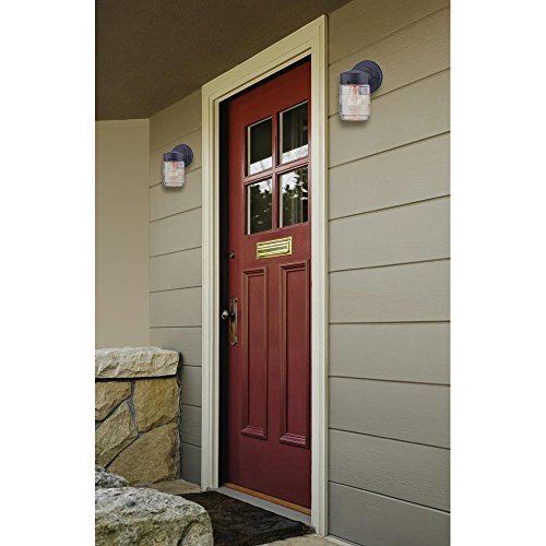 Westinghouse One-Light Outdoor Jelly Jar Wall Fixture, Alloy Steel, Oil-Rubbed Bronze, Model 6688200, 1 Pack