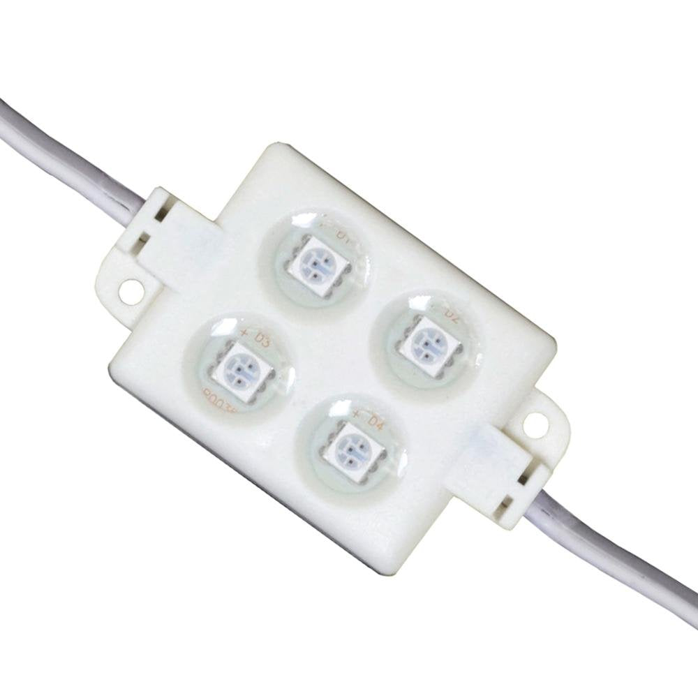 Jesco Lighting DL-S4-30 Static Series - 4 LED Beam-Spread, Red/Green/Blue Finish