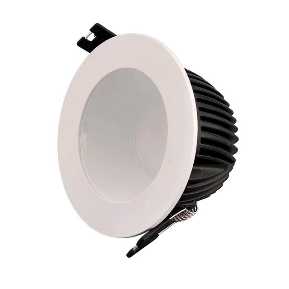 OZZKI Recessed 5 Packs High Brightness Energy-Saving LED Recessed Spotlight CRI80 60 Degree Illumination Angle COB Downlight AC8