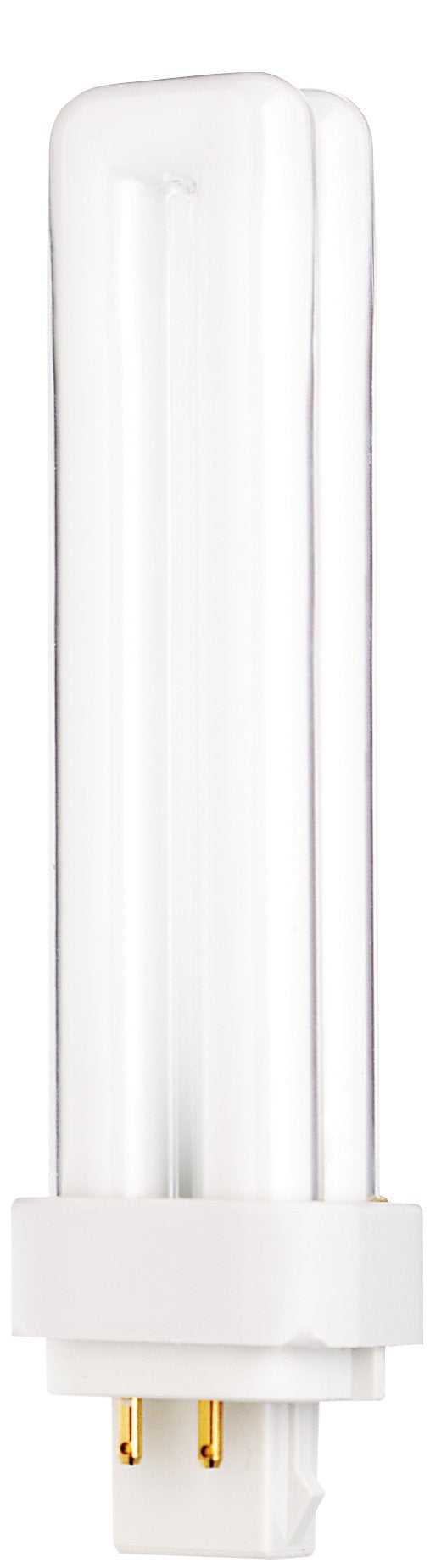 Satco S8335 3500K 18-Watt G24q-2 Base T4 Quad 4-Pin Tube for Electronic and Dimming Ballasts,White