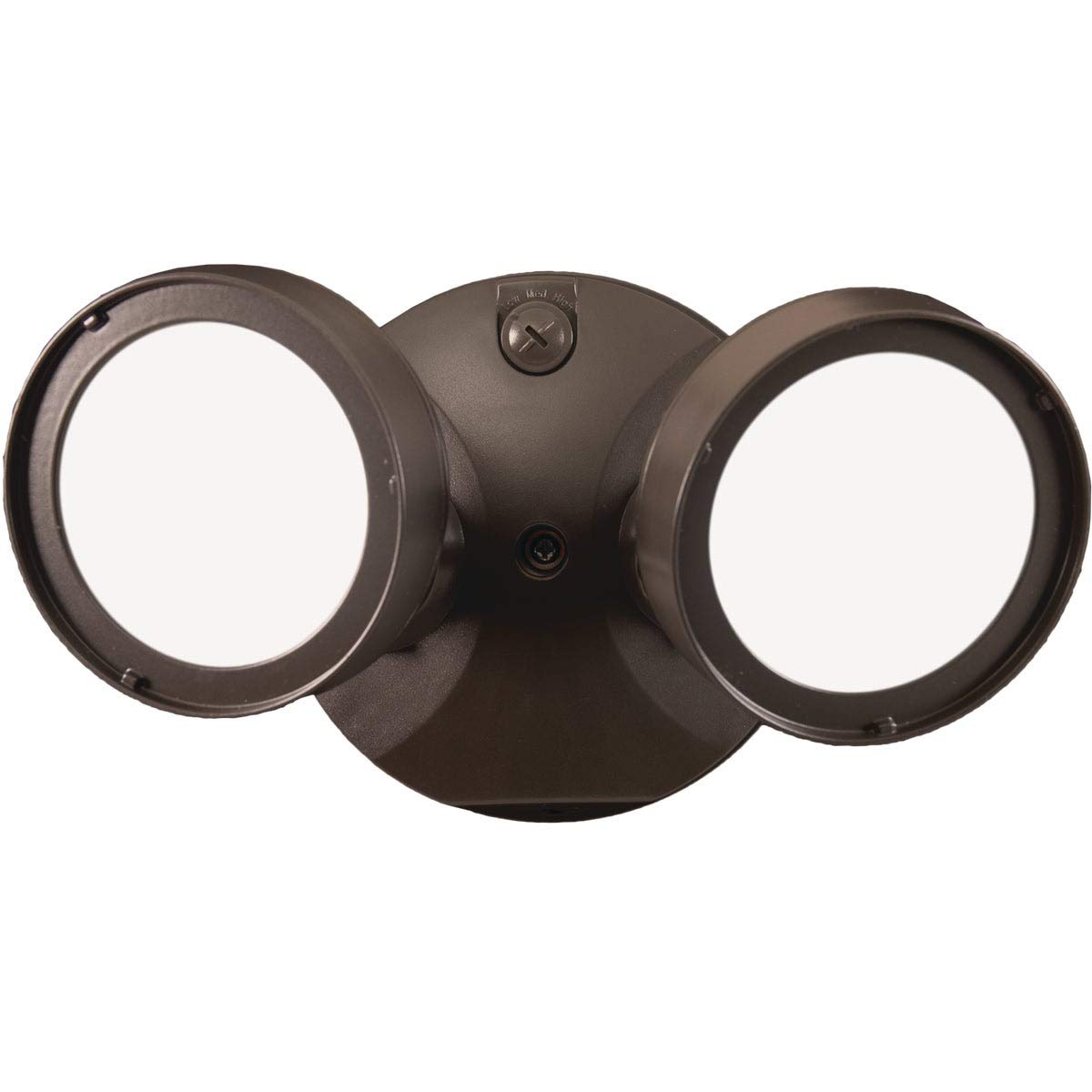 HALO TGS Outdoor Integrated LED Flood & Security Light Twin Round Head Bronze