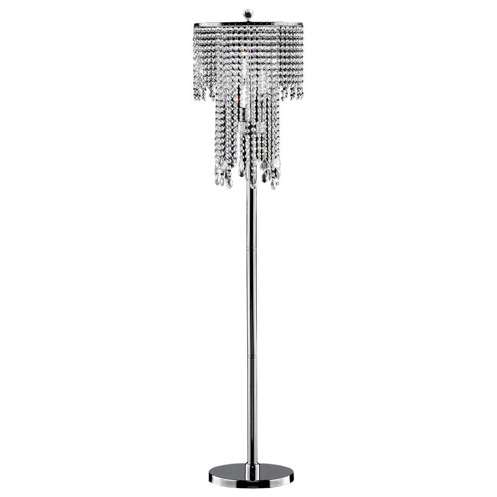 OK Lighting OK-5112F Rain Metal Floor Lamp, 14&quot; x 14&quot; x 63&quot;