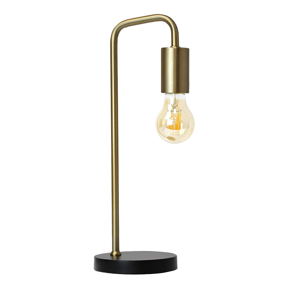 O?right Industrial Desk Lamp, 100% Metal Lamp, UL Certified Ceramic E26 Socket, Minimalist Design for Home Decoration, Table Lam