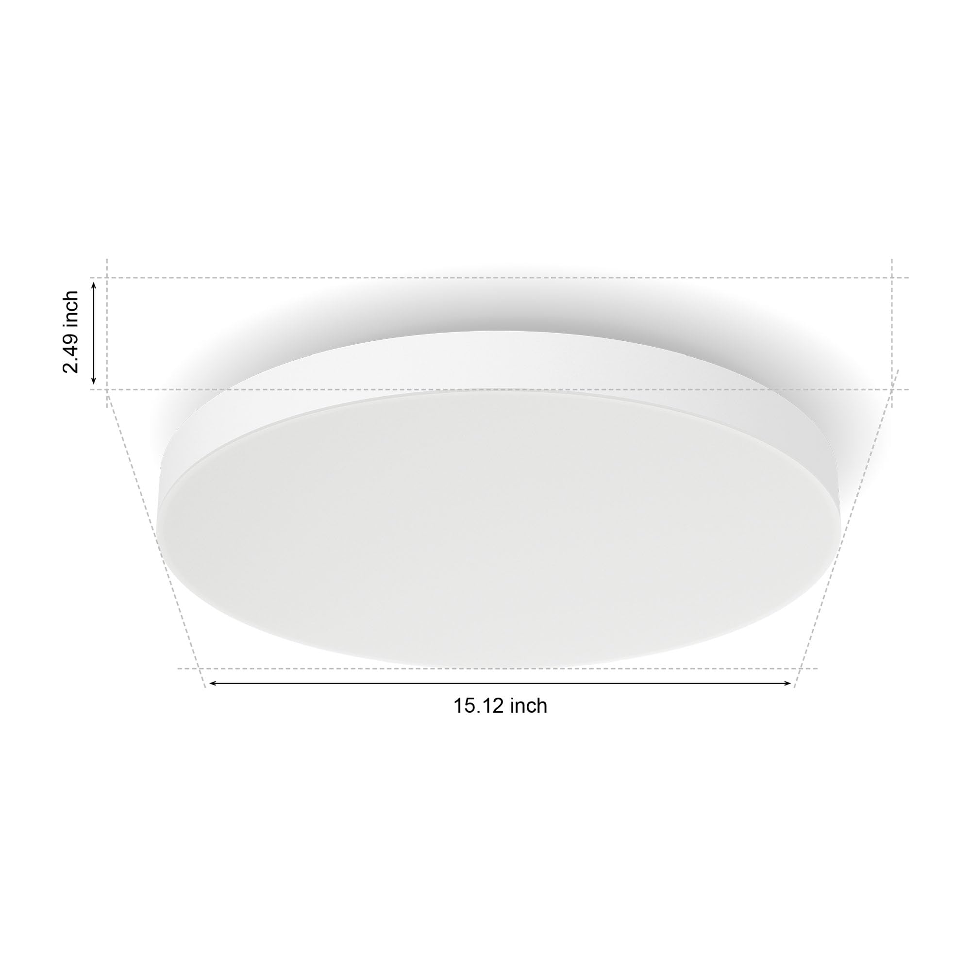 Philips Hue Datura Smart Ceiling Panel (Small Round 2.49In X 15.12In) White & Color Light, Bluetooth Compatible, Voice Control W