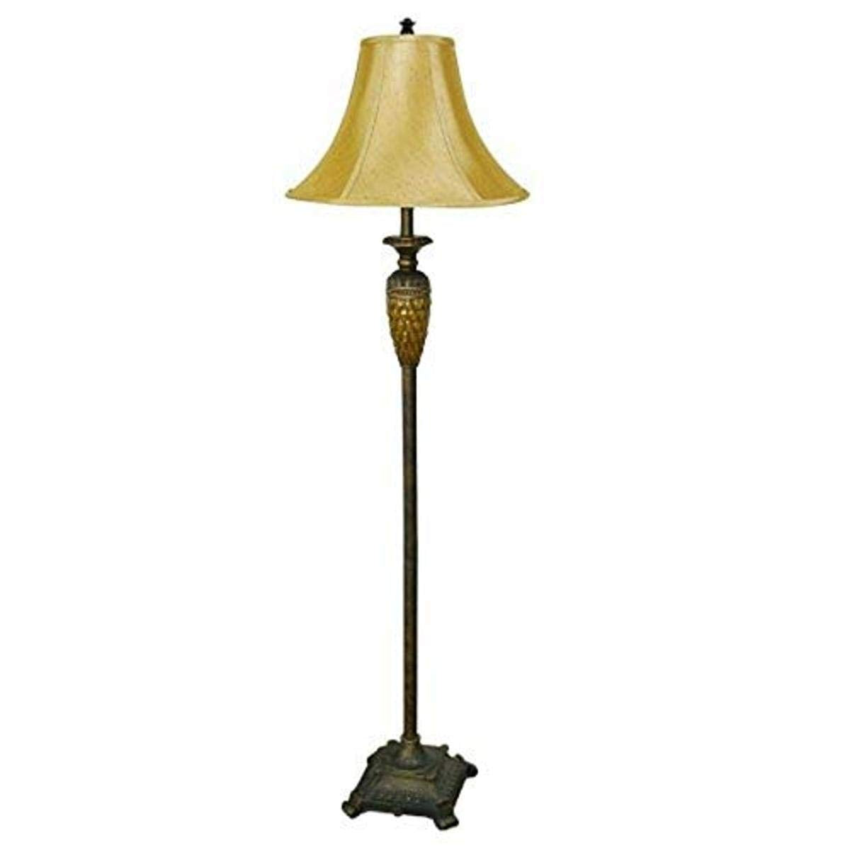 Ore International 8233F 63 Floor Lamp, Honey