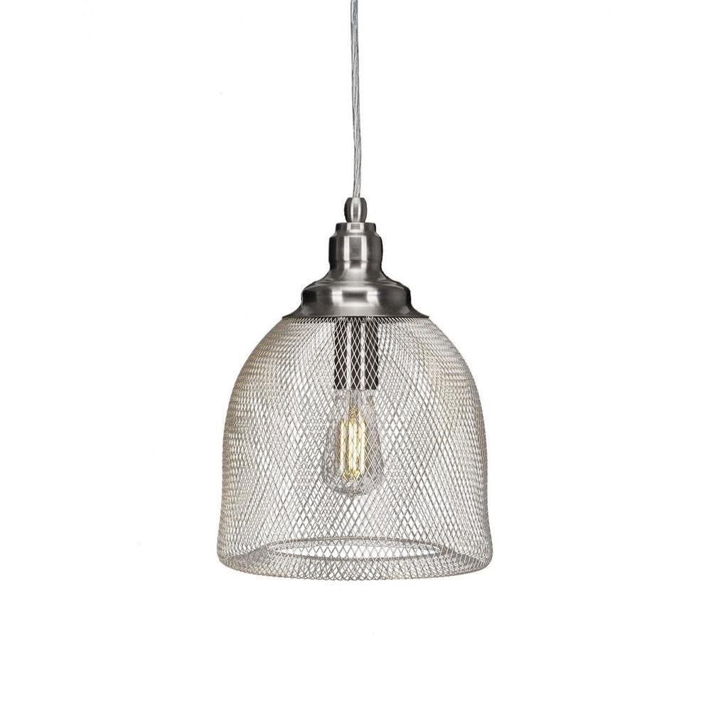 Toltec Lighting Plexus 1 Light Pendant In Brushed Nickel (1805-Bn-Led18C)