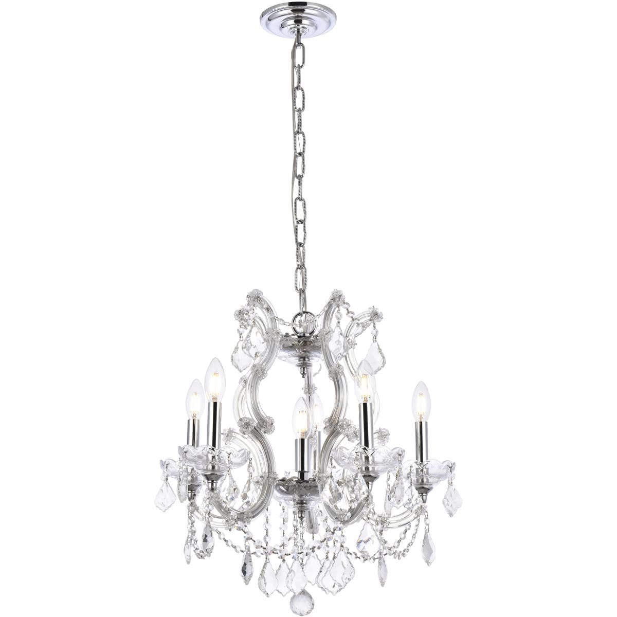 Elegant Lighting 2800D20C/RC Royal Cut Crystal, 20&quot; x 25&quot;