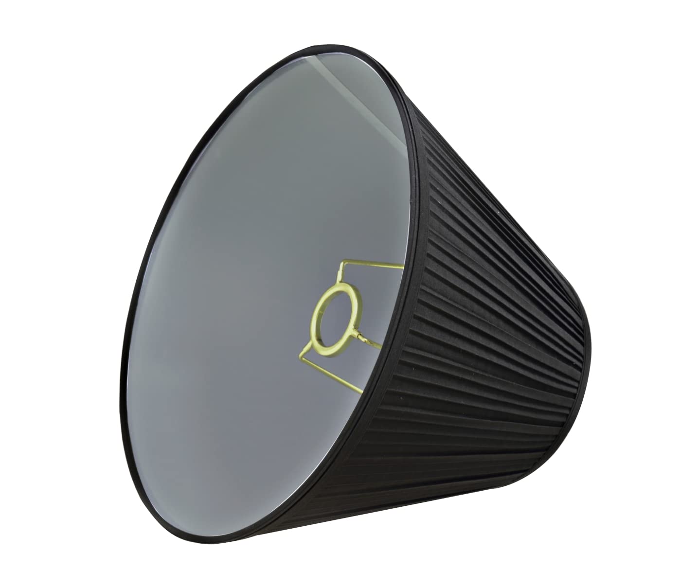 Aspen Creative 59102A, Empire Uno Lamp Shade, Black, 5&quot; Top X 10&quot; Bottom X 8&quot; Slant Height, Slip Uno 33Mm