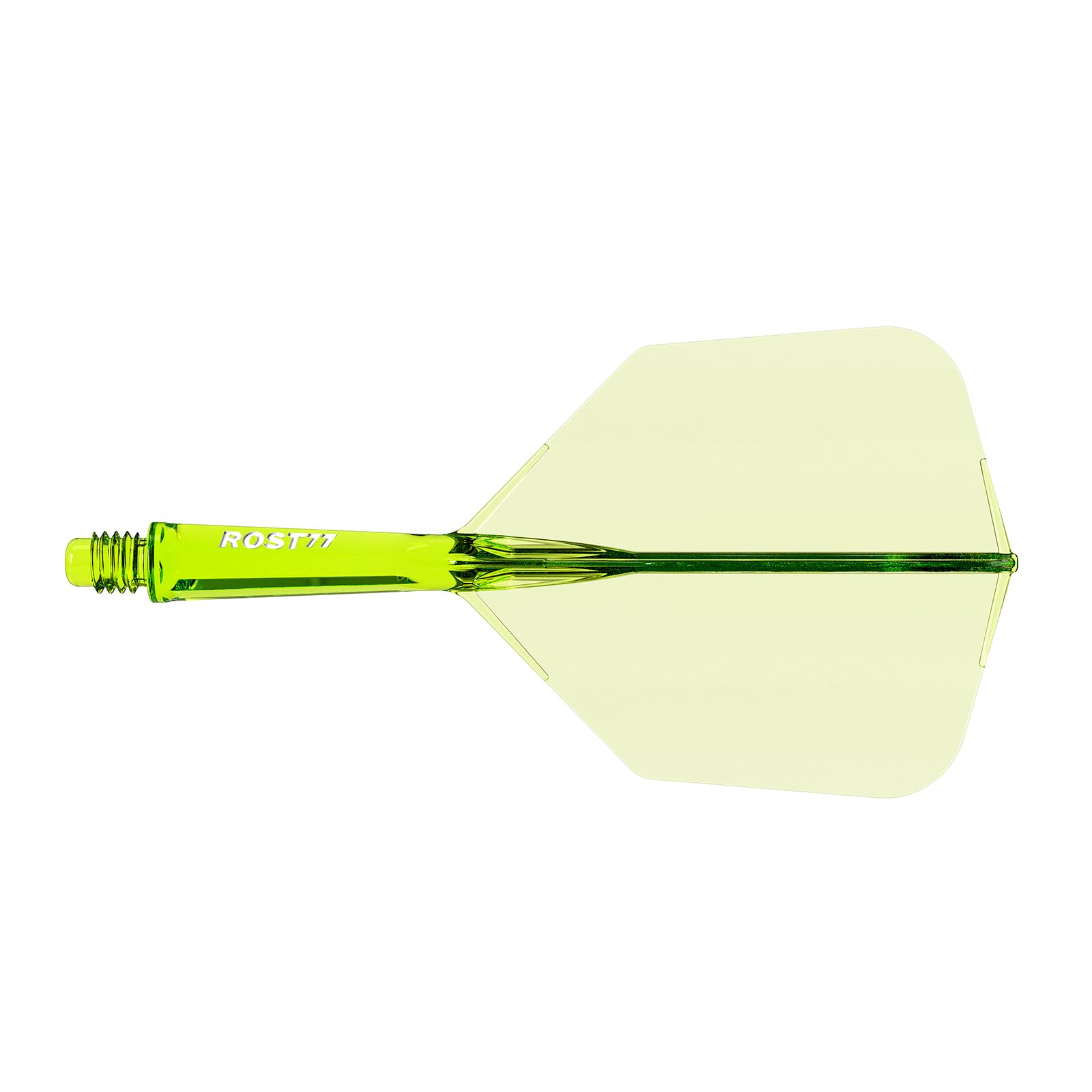 CUESOUL ROST 77 Dart Shaft and Flight, S-23mm, Light Green with White Logo