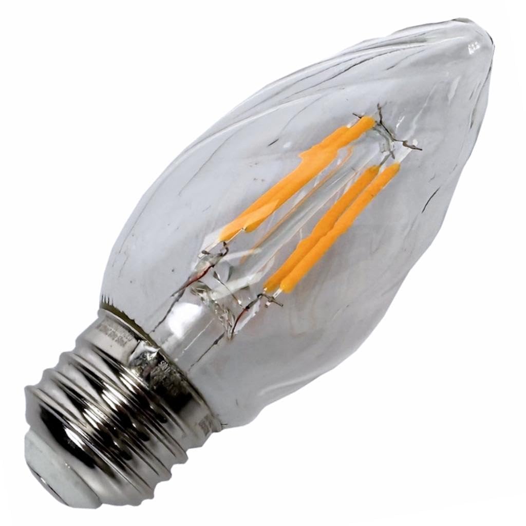 Feit Electric 25695 - BPF1560/827/FILED Decorative Chandelier Antique Filament LED Light Bulb