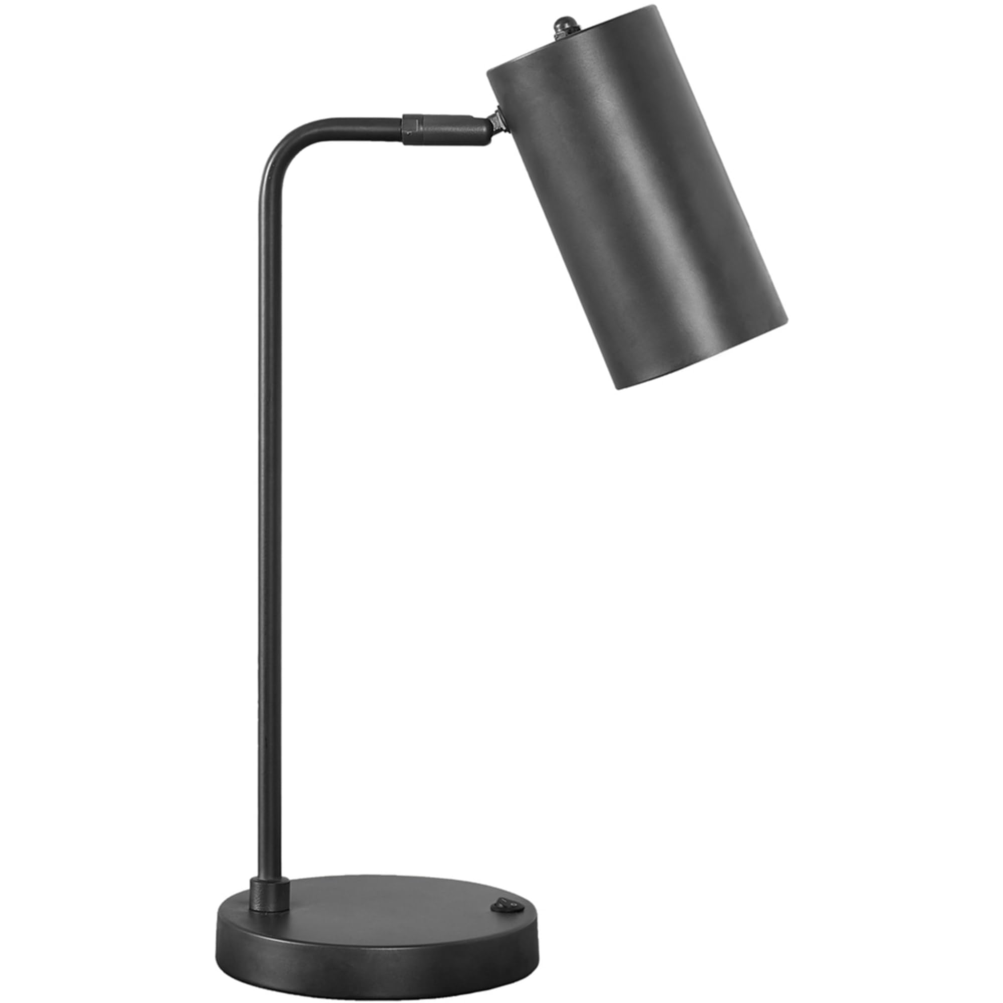 Monarch Specialties 9645 Lightingtable Lamp, Usb Port Included, Grey Metal, Shade, Modern Lighting-18 H Table, 9.25&quot; L X 6.25&quot; W X 17.75&quot; H