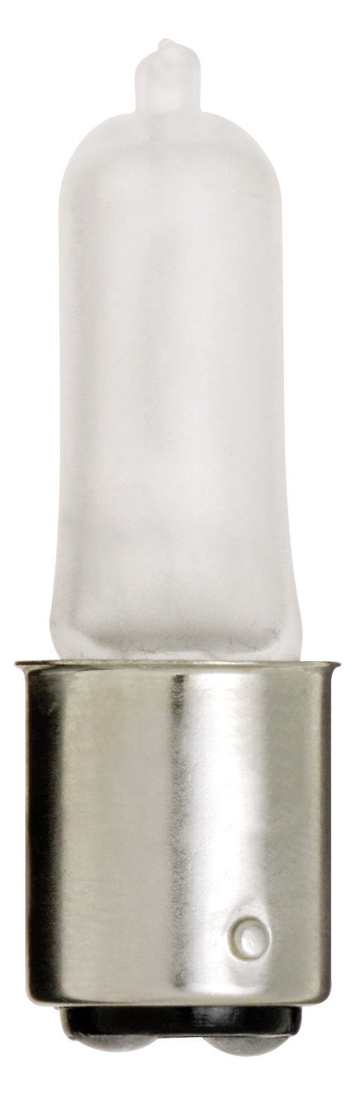 Satco S1984 120V 500-Watt T4 Dc Bayonet Base Light Bulb, Frosted