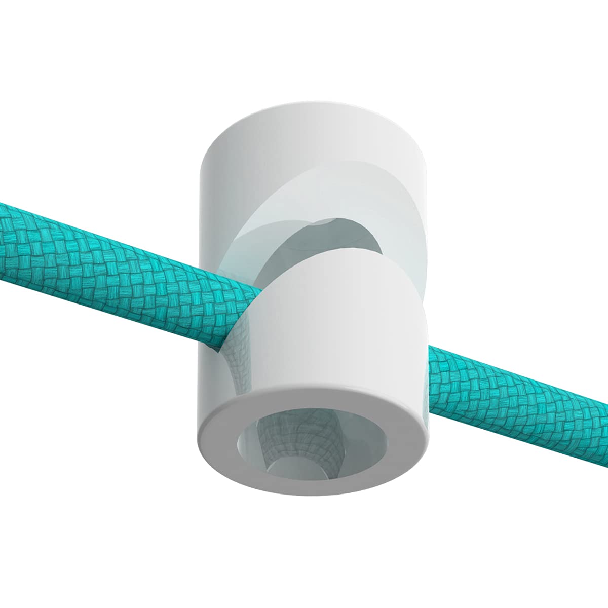 OASHISU Swag Pendant Hook 10 Pack White Lamp Hooks for Chandelier Ceiling Lights, Wall Hanging, Textile Cable Wire Holder Clips 