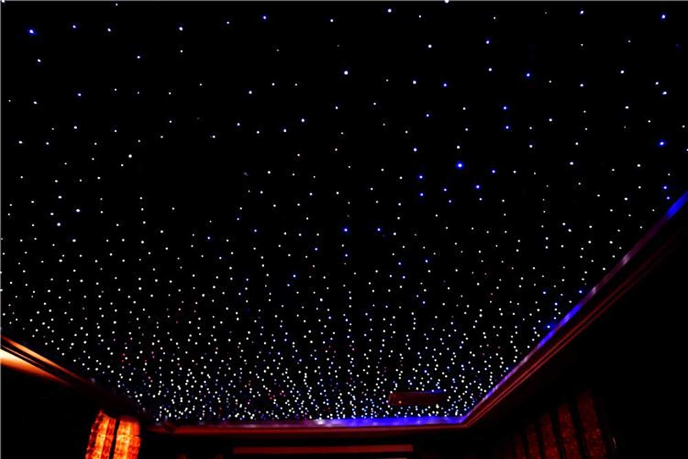 Akepo 16W Car Home Rgbw App+Music Control Fiber Optic Lights Star Ceiling Light Kit, 28Key Rf Musical Remote With Sound Sensor L