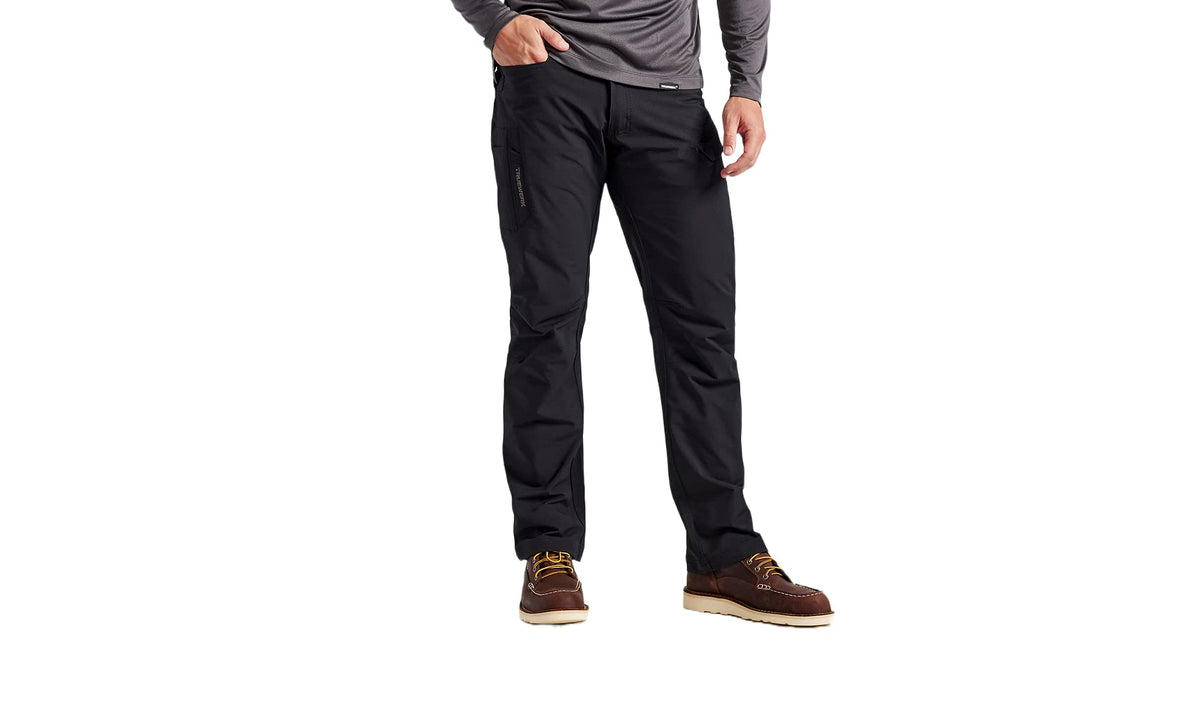 Truewerk Mens Work Pants - T2 Werkpant Technical Workwear, 34Wx32L, Black