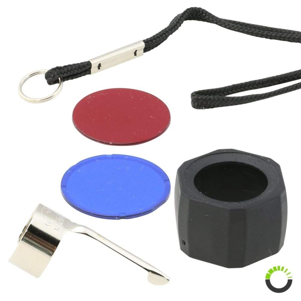 MagLite Mini AA Flashlight Accessory Pack - Synthetic - One Size - Red, Black, Blue, Gray, Pink, Silver - Model 118-000-039