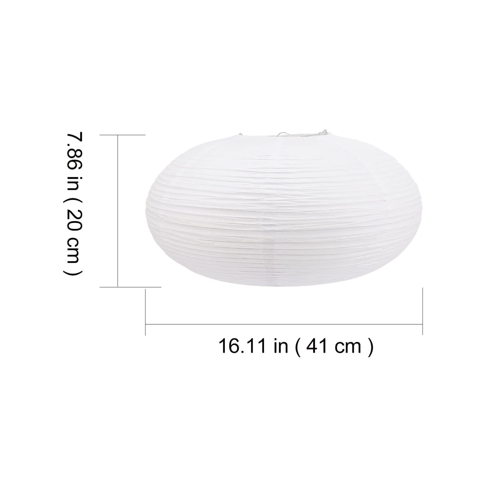 Uonlytech Vintage Decor Paper Lampshade Round Chandelier Lamp Shade Replacement Japanese Light Cover Diy For Living Room Pendant