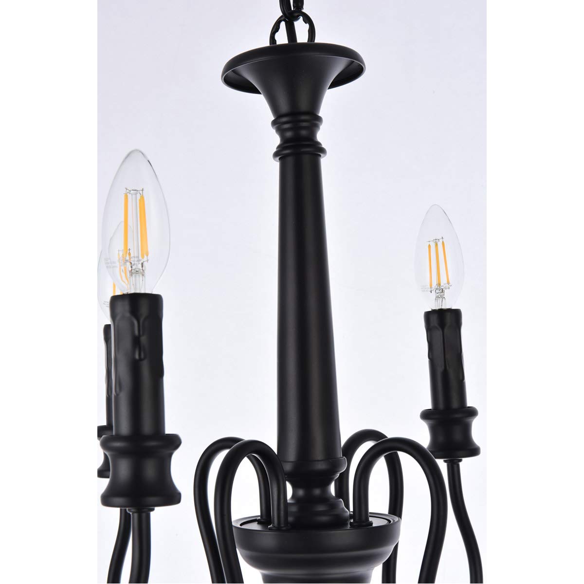 Living District Indoor Modern Home Decorative Bright Ceiling Flynx 4 Lights Pendant in Black
