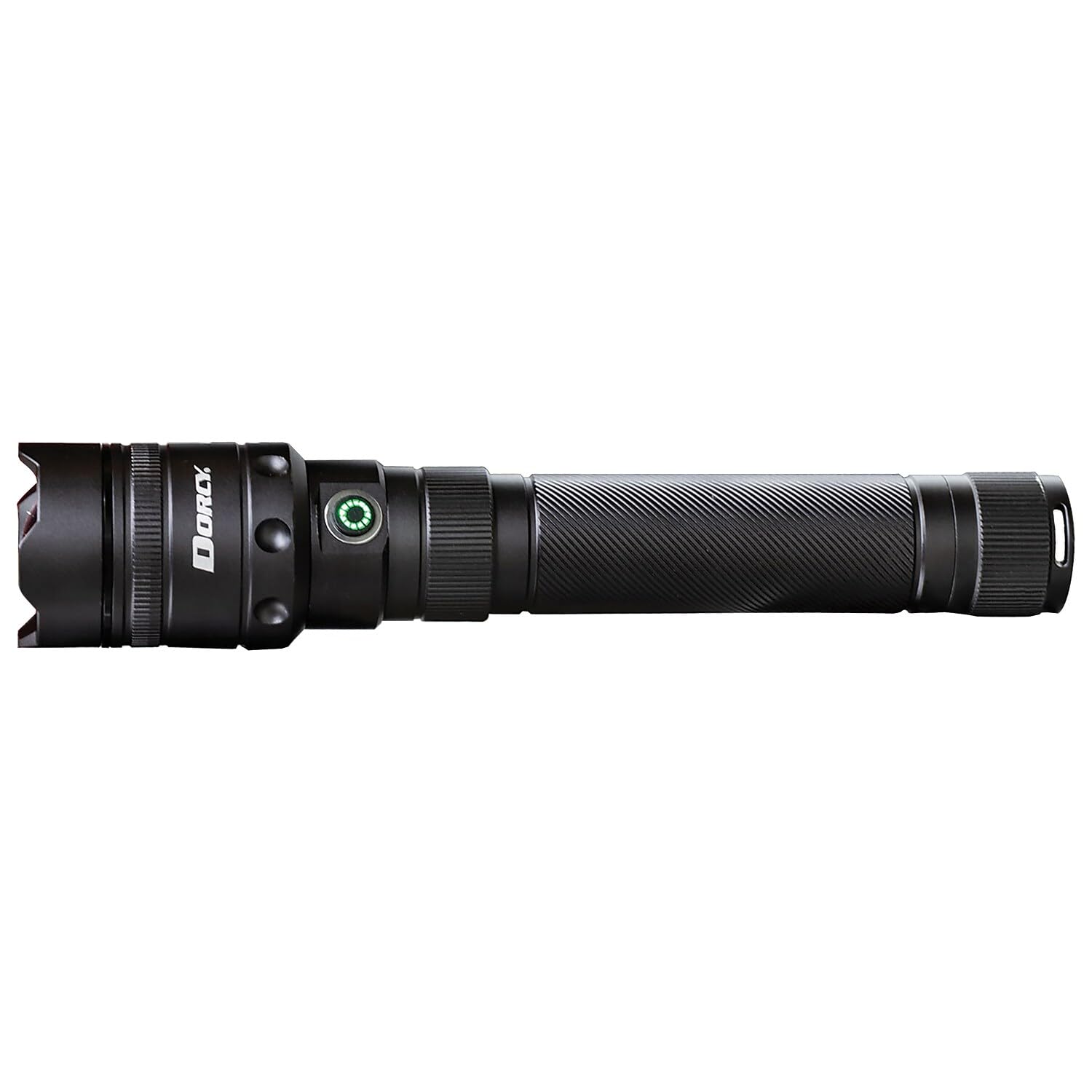 Dorcy 41-2611 4,000-Lumen Pro Water-Resistant Aluminum Led Rechargeable Flashlight With Built-In Power Bank,Gray