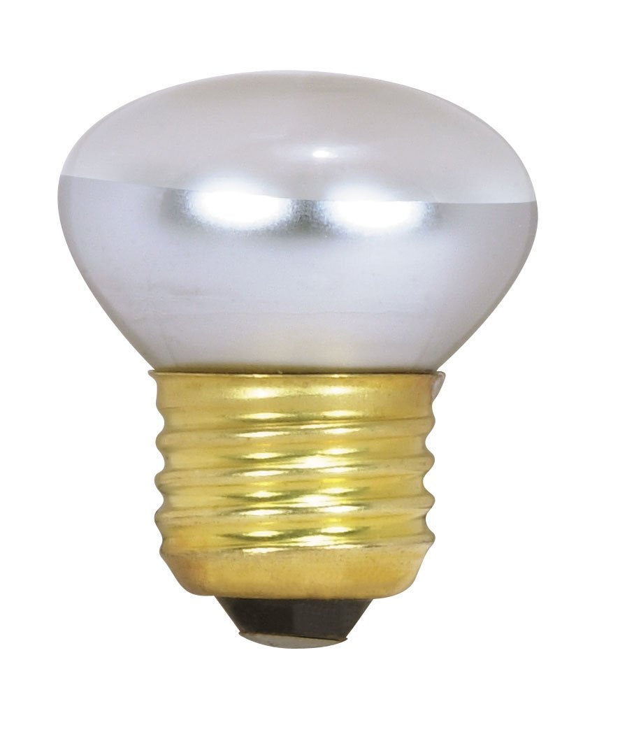 Satco S3601 R14 Clear Glass 25-Watt Stubby Light Bulb, 120V, 1 Count
