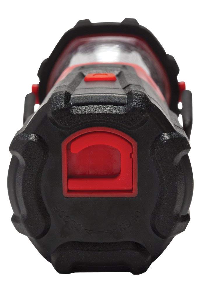 Zippo Rugged Lantern 350A - 350 Lumens, Black/Red, One Size, Durable Plastic Construction