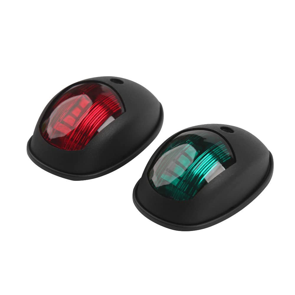 Sebnux Boat Navigation Light, LED Bow Light for Pontoon & Small Boats, Model ACK007, Black