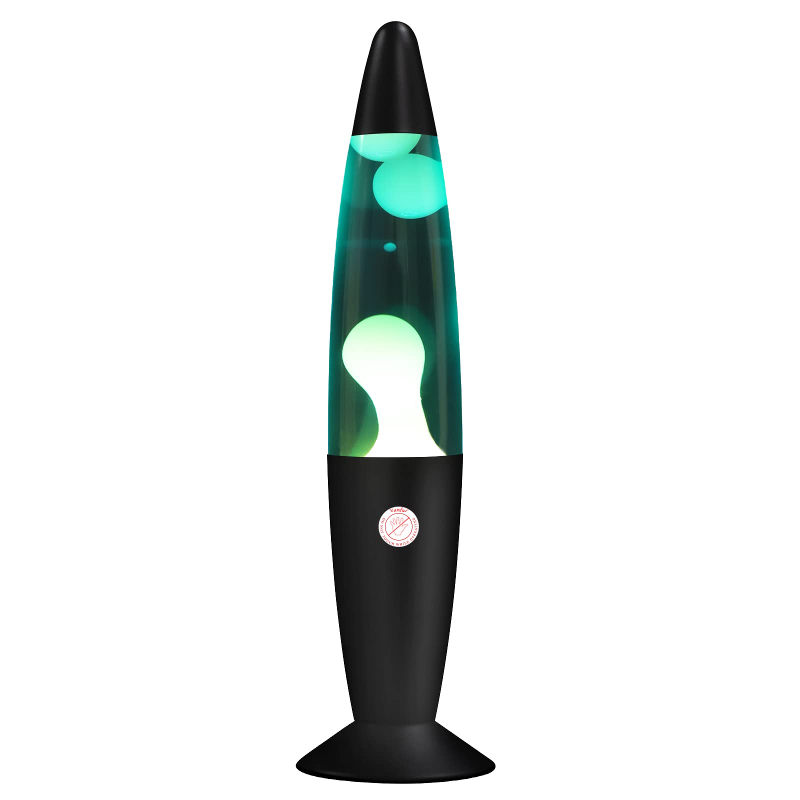 Vanful Magma Liquid Motion Lamp with Black Base for Adults Blue Lamps with White Wax for Kids Mood Lamps Perfect Presents for Ch