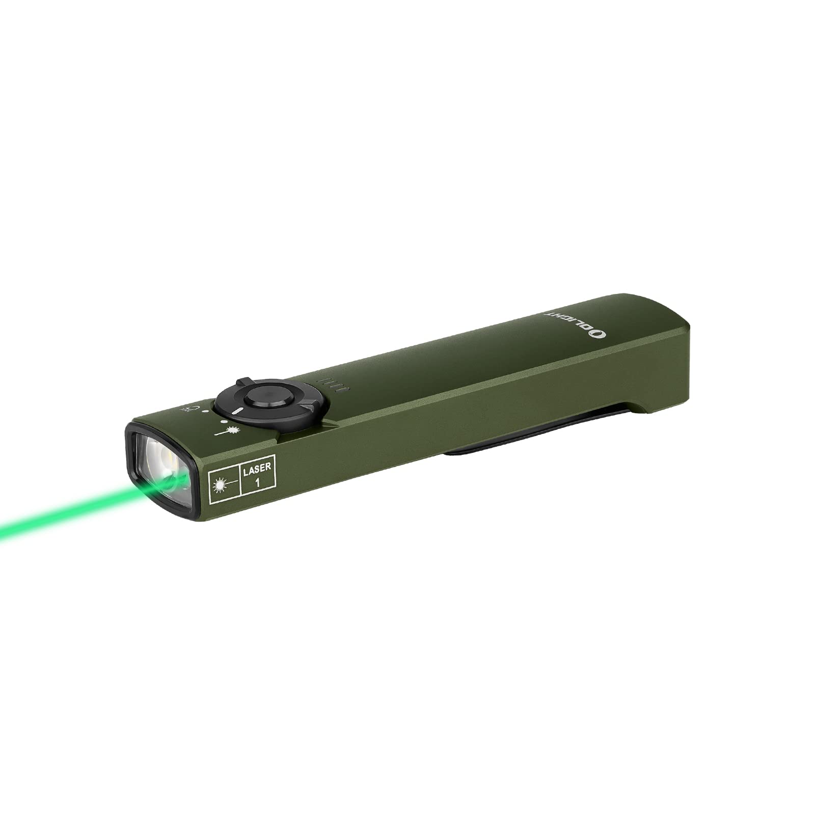 OLIGHT Arkfeld EDC Flashlight, 1000 Lumens, Green Beam & White LED, Aluminum, OD Green, Model O-Arkfeld-ODG-CW#US-FBA