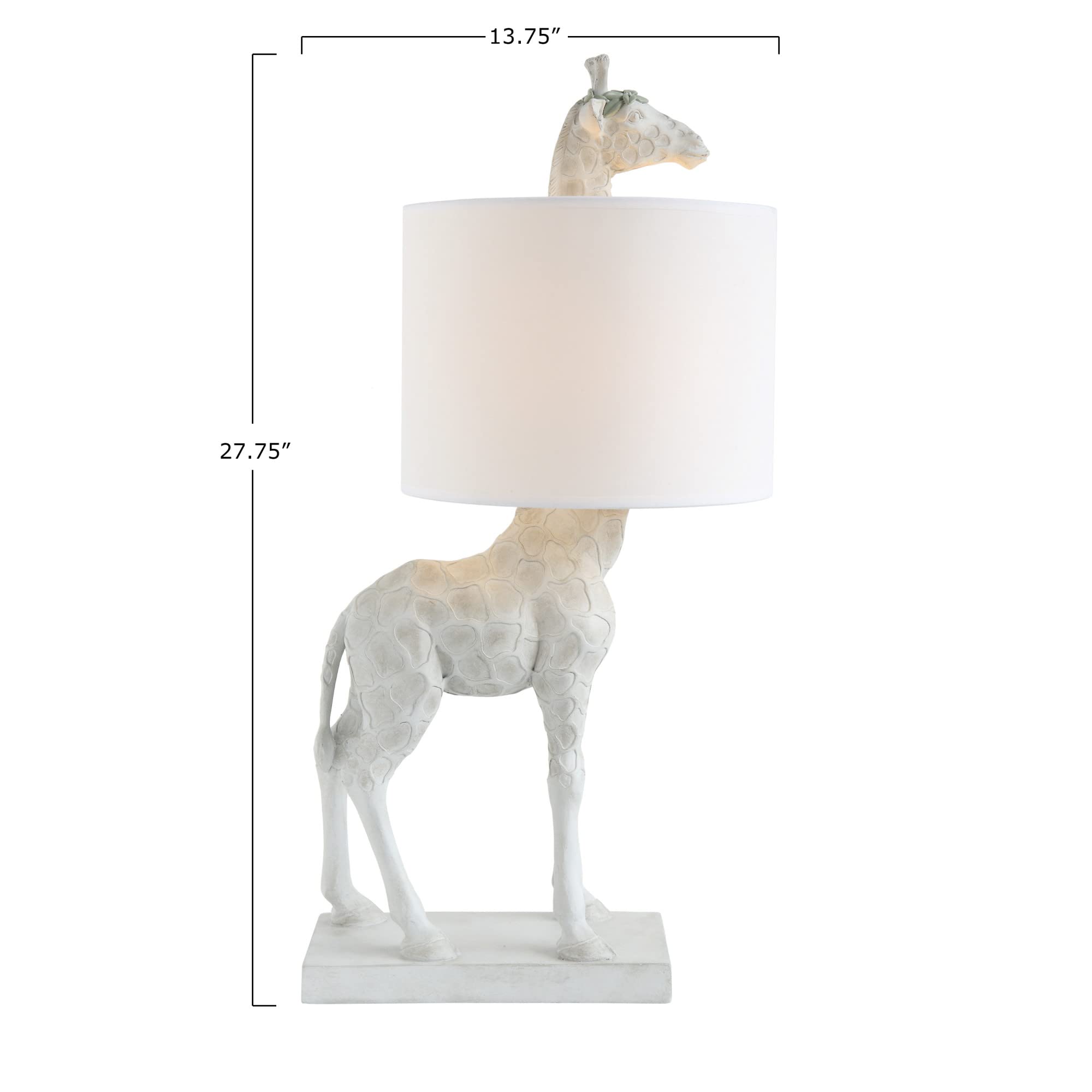 Creative Co-Op White Resin Giraffe Lamp