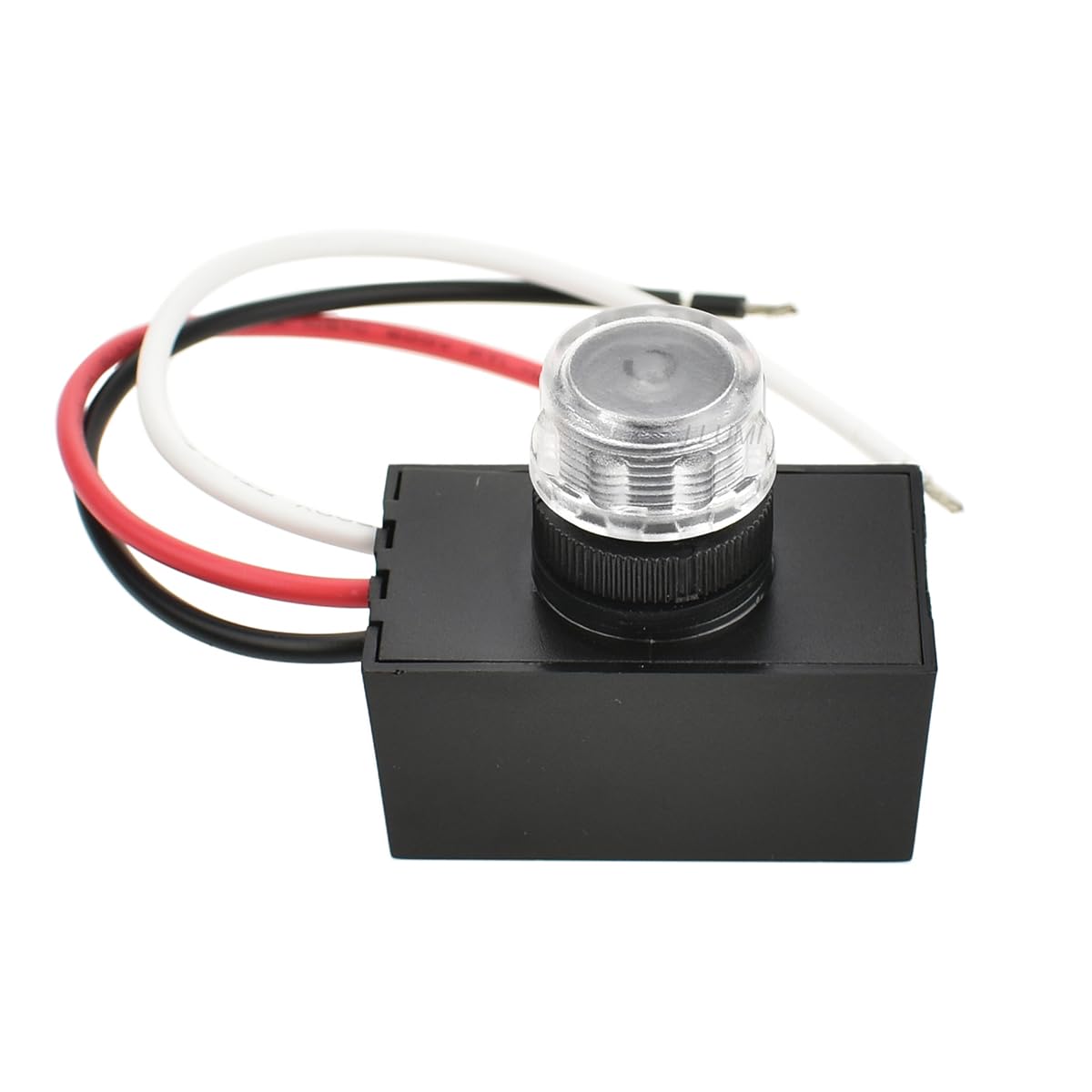 J.LUMI YCA1030 Hard-Wired Outdoor Photocell Light Sensor, Black, 1 Pack, UL Listed