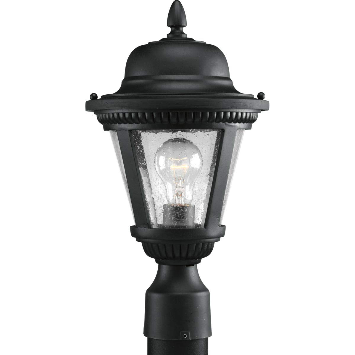 Progress Lighting P5445-31 Outdoor Light Fixture, Metal, 9-Inch Diameter x 16-1/4-Inch Height, Textured Black